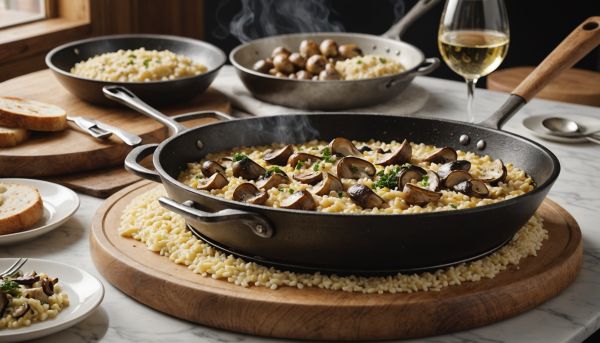 Les étapes d'un risotto aux cèpes crémeux